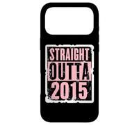 Straight Outta 2015 Birthday Womens Girls Distressed Funny Case for iPhone 17 Pro Max