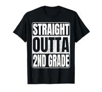 Straight Outta 2nd Grade Graduate Class of 2026 Second Grade T-Shirt