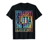 Straight Outta 2nd Grade Graduation Class 2026 Second Grade T-Shirt