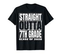 Straight Outta 7th Grade Class 2026 Graduate Year 7th Grade T-Shirt