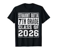 Straight Outta 7th Grade Class of 2026 Boys Kids 7th Grade T-Shirt