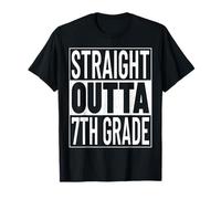 Straight Outta 7th Grade Funny Graduate 2026 Seventh Grade T-Shirt