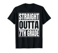 Straight Outta 7th Grade Funny Graduation 2026 Seventh Grade T-Shirt