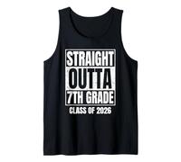 Straight Outta 7th Grade Graduation 2026 Class Tank Top