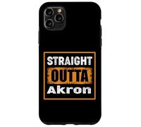 Straight Outta Akron Ohio USA Retro Distressed Vintage Humor Case for iPhone 11 Pro Max