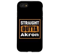 Straight Outta Akron Ohio USA Retro Distressed Vintage Humor Case for iPhone SE (2020) / 7/8