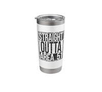 Straight Outta Area 51 Grungy Version Stainless Steel Insulated Tumbler