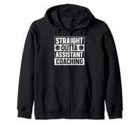 Straight Outta Basketball Assistant Coaching Zip Hoodie