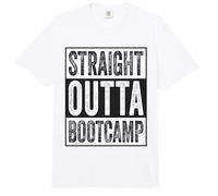 Straight Outta Bootcamp Soldier Basic Training Graduate Comfort Colors Adult Heavyweight T-Shirt