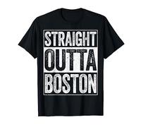Straight Outta Boston T-Shirt Massachusetts State Shirt T-Shirt