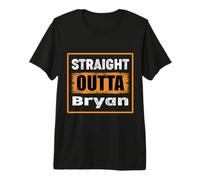 Straight Outta Bryant Texas USA Retro Vintage Premium T-Shirt