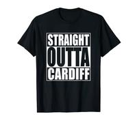 Straight Outta Cardiff Shirt Funny Welsh Capital City T-Shirt