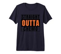 Straight Outta Chemo - Orange for Leukemia & Kidney Cancer Premium T-Shirt