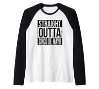 Straight Outta Cinco DE Mayo Raglan Baseball Tee