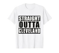 Straight Outta Cleveland Ohio Hometown Pride Vintage Value Graphic T-Shirt