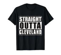 Straight Outta Cleveland Ohio Hometown Pride Vintage Value Graphic T-Shirt