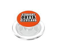 Straight Outta Cleveland Vintage Distressed City PopSockets PopGrip for MagSafe