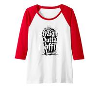 Straight Outta Coffin Scary Halloween Gothic Horror Raglan Baseball Tee, Women, Red/White, XX-Large