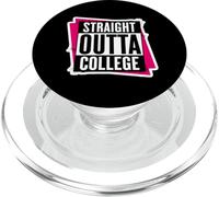 Straight Outta College Graduate Graduation Girls Womens Uni PopSockets PopGrip for MagSafe