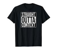 Straight Outta Context Value Graphic T-Shirt, Men, Black, L