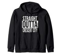 STRAIGHT OUTTA CRESCENT CITY Zip Hoodie