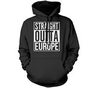 Straight Outta Europe Kids Hoodie - Black 7-8 Years
