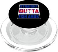 Straight Outta Fish Amok Cambodia Flag Design PopSockets PopGrip for MagSafe
