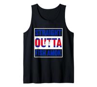 Straight Outta Fish Amok Cambodia Flag Design Tank Top