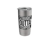 Straight Outta FISHPOOL Stainless Steel Insulated Tumbler