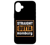 Straight Outta Hamburg New York USA Retro Distressed Vintage Case for iPhone 16 Plus