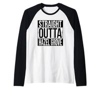 Straight Outta Hazel Grove Raglan Baseball Tee