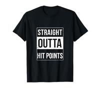 Straight Outta Hit Points DnD Funny Trend T-Shirt