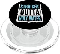 Straight Outta Holy Water Christian Baptism Mens Boys Kids PopSockets PopGrip for MagSafe