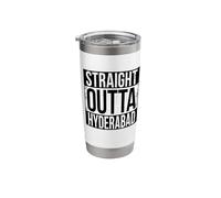 Straight Outta Hyderabad Stainless Steel Insulated Tumbler