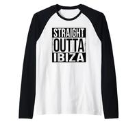 Straight Outta Ibiza Raglan Baseball Tee