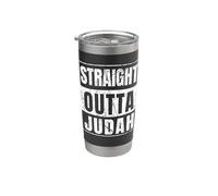 Straight Outta Judah Hebrew Israelite Jewish Stainless Steel Insulated Tumbler