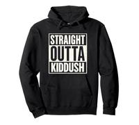 Straight Outta Kiddush Shabbat Shalom Jewish Kosher Cholent Pullover Hoodie
