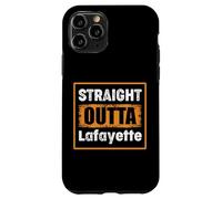 Straight Outta Lafayette Louisiana USA Retro Vintage Humor Case for iPhone 11 Pro