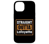 Straight Outta Lafayette Louisiana USA Retro Vintage Humor Case for iPhone 14