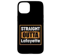 Straight Outta Lafayette Louisiana USA Retro Vintage Humor Case for iPhone 15 Plus