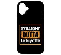 Straight Outta Lafayette Louisiana USA Retro Vintage Humor Case for iPhone 16 Plus