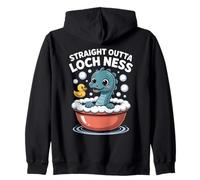 Straight Outta Loch Ness Monster Kids Zip Hoodie