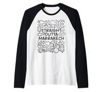 Straight Outta Marrakech - Magical Oriental Vibes Raglan Baseball Tee