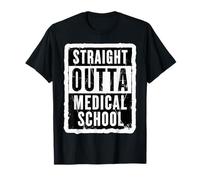 Straight Outta Medical School Graduation Graduate Vintage T-Shirt