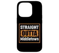 Straight Outta Middletown Delaware USA Retro Vintage Humor Case for iPhone 14 Pro