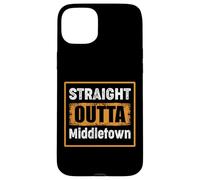 Straight Outta Middletown Delaware USA Retro Vintage Humor Case for iPhone 15 Plus