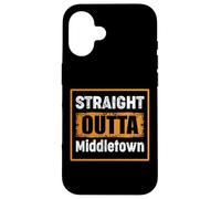 Straight Outta Middletown Delaware USA Retro Vintage Humor Case for iPhone 16