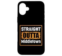 Straight Outta Middletown Delaware USA Retro Vintage Humor Case for iPhone 16 Plus