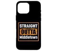 Straight Outta Middletown Delaware USA Retro Vintage Humor Case for iPhone 16 Pro Max