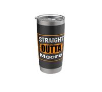Straight Outta Moore Oklahoma USA Retro Distressed Vintage Stainless Steel Insulated Tumbler